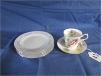 plates and cup and saucer