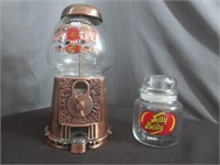 Jelly Belly Candy Jar & 2000 Metal Candy Machine