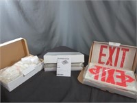 Exit Sign & Exit Sign Parts NIB