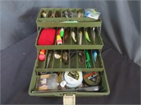 Old Pal Tackle Box w/ Lures & Supplies & Renegade