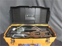 Toolbox w/ Assorted Tools - Fan Belts & More