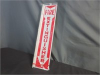 (4) NEW Metal Fire Extinguisher Signs