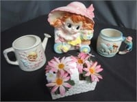 ~ Adorable Made in Japan Ceramic Planter - Cup &
