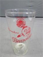 RARE Milwaukee Braves / NY Mets Drinking Glass