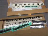 NOS GM Traverse & Silverado Truck Emblems