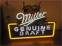 ~ * LPO Miller MGD Beer Neon Window Sign