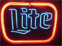 ~ * LPO Vintage Miller Lite Beer Neon Sign