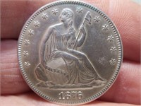 1876 Seated Liberty Half Dollar -Gradeable!!