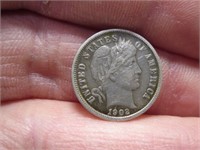 1902 Barber Dime Extra Fine Detail Should Pull A