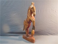 1970's Haitian Horse Wooden Carving - Large Size