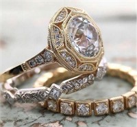 Beautiful Art Deco style 18k  Ring