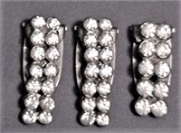 3 Rhinestones Shoe Dress Clips