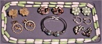 6 Pairs Earrings Necklace Bracelet 14 pcs