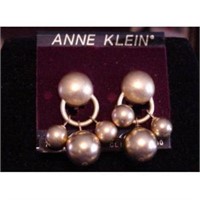 Anne Klein Clip On Earrings NOC