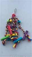 10” Hanging Wooden Climbing Rope Toy