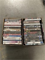 2 BOXES OF DVD'S