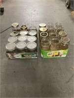2 BOXES OF CANNING JARS