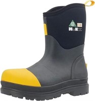 (9) Steel Work Boot- Men Black/Yellow