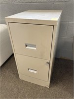 2 DRAWER METAL FILE CABINET W/KEY