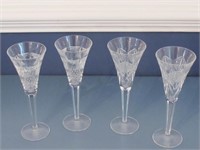 4 PC MISC WATERFORD CHAMPAGNE GOBLETS
