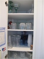 CABINET FULL OF CUPS & GLASSES
