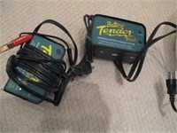 PAIR OF BATTERY TENDER CHARGING STATIONS