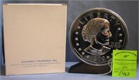 Vintage Susan B Anthony coin bank mint in org. box