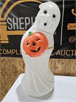 Ghost with Pumpkin Halloween Blowmold