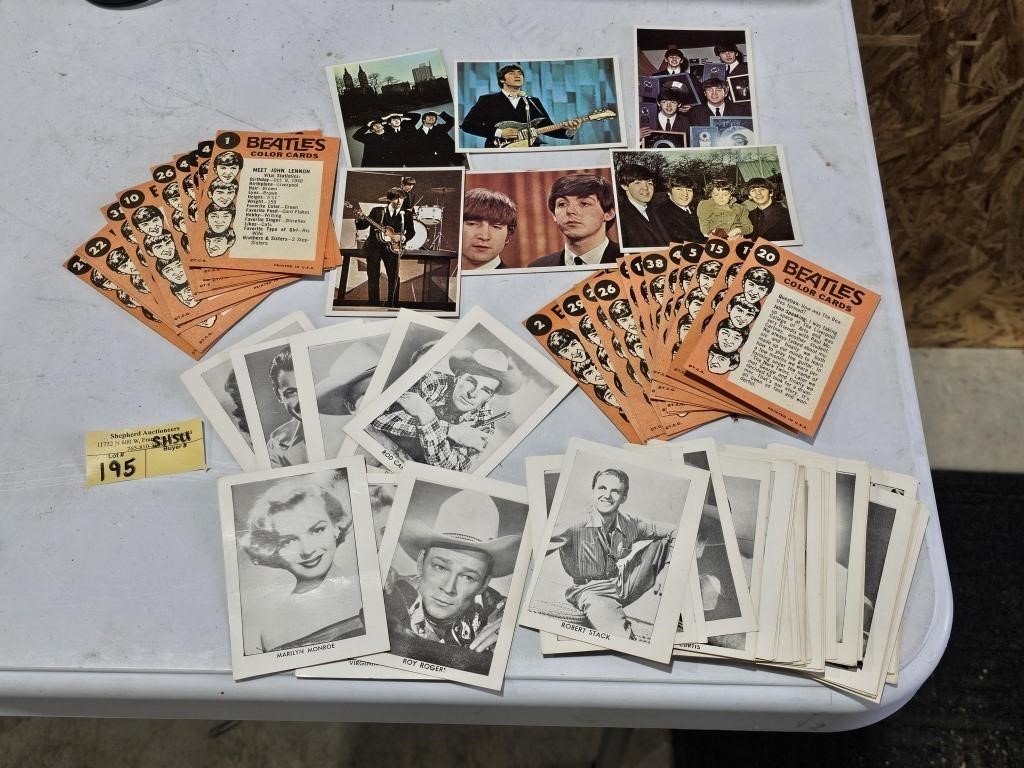 Misc Beatles Color Cards & Celebrity Cards