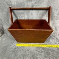 Vintage Wooden Basket w/ Handle