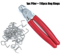 Hog Ring Pliers and 110 Galvanized Hog Rings