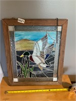 Stained Glass Mallard Framed Picture