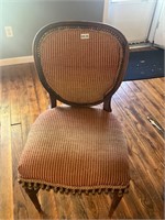 Decorative Fringed Wooden Chair