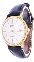 BWC Swiss Gents Automatic Watch Date, Leather Band