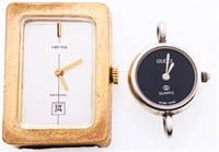 Lot 2 Vintage Watch Heads - "GUCCI" HERMA"