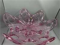Czech art glass bowl