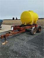 Tandem Trailer With 535gal. Poly Tank