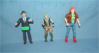 Group of 3 vintage action figures