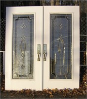 Pair of super high quality modern entry doors