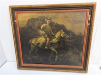 THE POLISH RIDER EARLY REMBRANDT OIL ON CANVAS