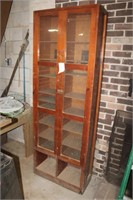 Wood Glass Front Display Cabinet