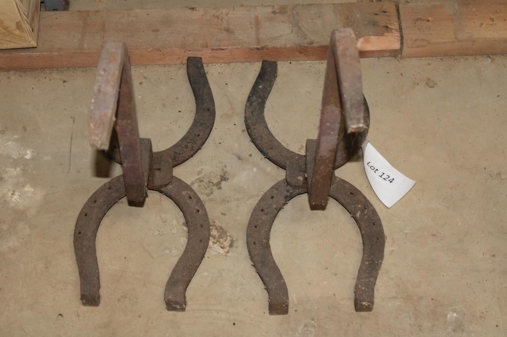 Pair Of Horse Shoe End Irons