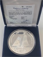 5ozt Silver .999 Americas Cup Round