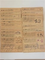 75 Reading Company Train Tickets 1940s