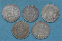 5 - Afghani - Amanullah Silver (.900) Coins
