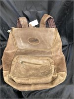 BROWN "LEATHER & SUEDE & CORDURA" BACKPACK