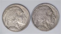 1913 Buffalo Nickels Type 1 and 2
