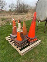 Skid Lot Of Approx (25) Traffic Cones