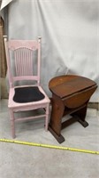 Vintage Woods Drop Leaf Table and Chair