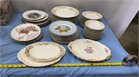 Vintage Avon Anniversary Collection Plates, Avon